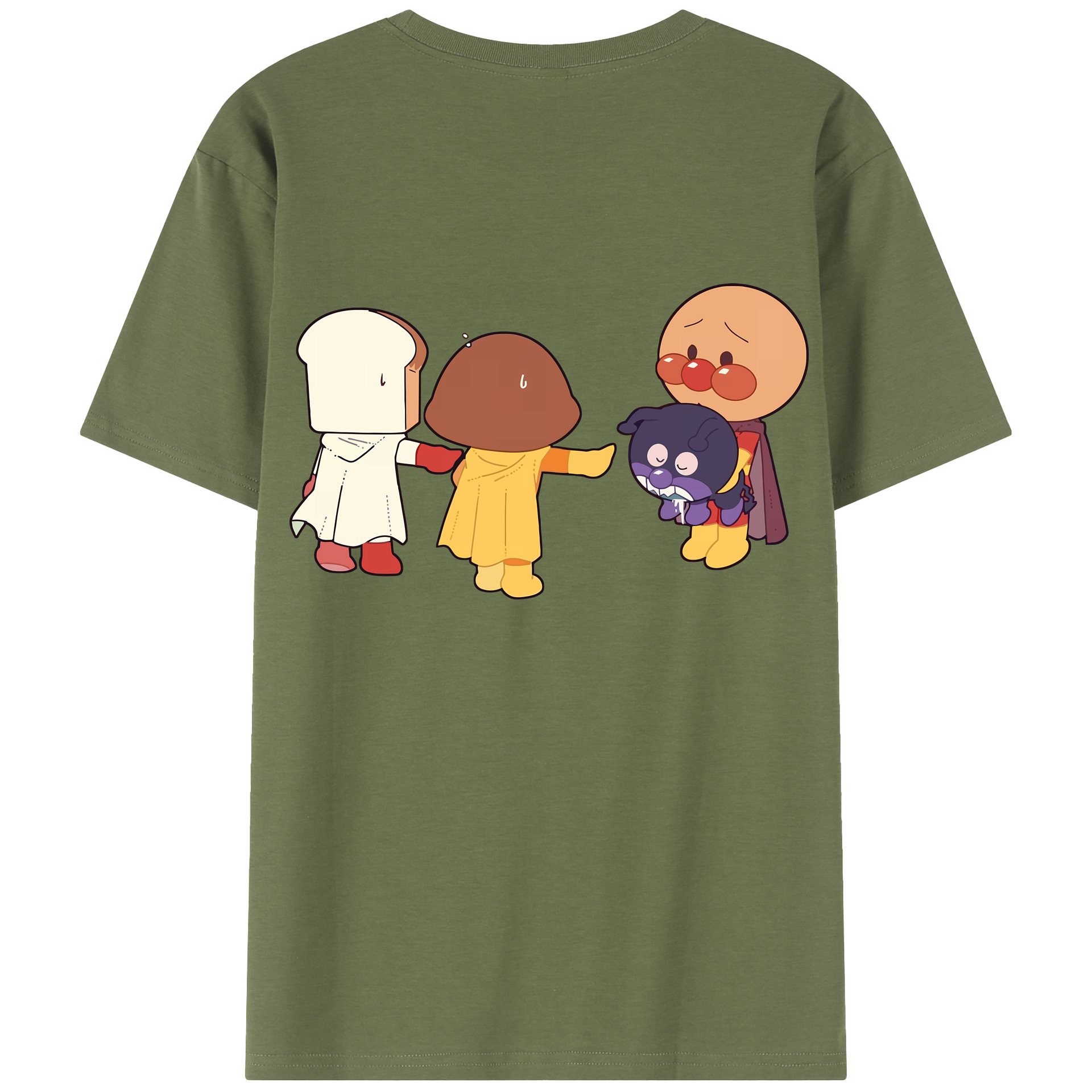 （画像用） アンパンマン Anpanman 綿100％半袖Tシャツ（背面プリント）